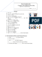 1. Ficha de Trabalho - Personal Pronouns (4)