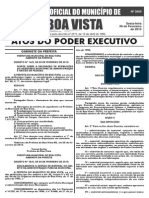 Decretos municipais de Boa Vista