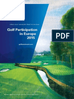 Golf Participation in Europe 2015