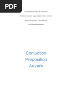 Conjuction Preposition Adverb