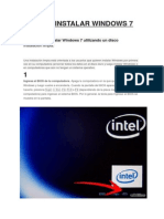 Cómo Instalar Windows 7 