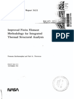 Improved Finite Element Methodology For Integrated Thermal Structural Analysis