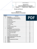 Operacion Planta Purificadora Suavizador