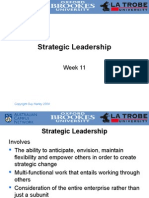 Strategic Leadership: Week 11