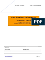 Plan de Calidad Del Proyecto