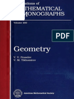 [v.v. Prasolov and v. M. Tikhomirov] Geometry