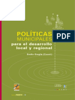 Polticas Municipales para El Desarrollo Local y Regional - Emilio Graglia