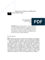 Interpretación de Los Contratos en El Código Civil