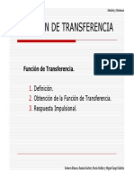 Función de Transferencia Sistemas