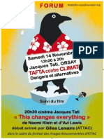 Forum TAFTA contre climat