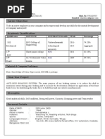 Bharath S: Institute University/Board Year Percentage