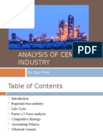 Analysis of Cement Industry