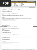 SAP GTS Integration Settings With SAP SD PDF