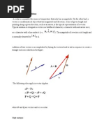 Vectors and Vector Addition