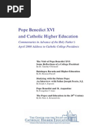 Download Pope Benedict XVI and Catholic Higher Education by Center for the Study of Catholic Higher Ed SN28632825 doc pdf