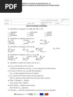 Ficha Ortografia Nomes