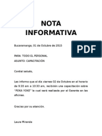 Nota Informativa