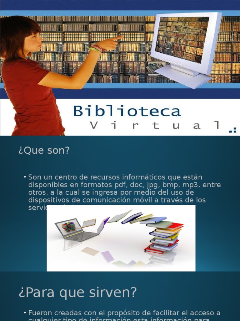 Biblioteca Virtual | PDF | Libreria digital | Informática y tecnología ...