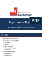 Senate Corrections Subcommittee Presentation, TN Department of Correction