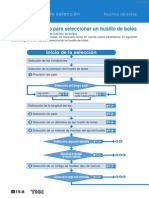 Diagrama de FL Ujo para Seleccionar Un Husillo de Bolas: Inicio de La Selección