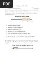 Analyzing Box-And-Whisker Plots