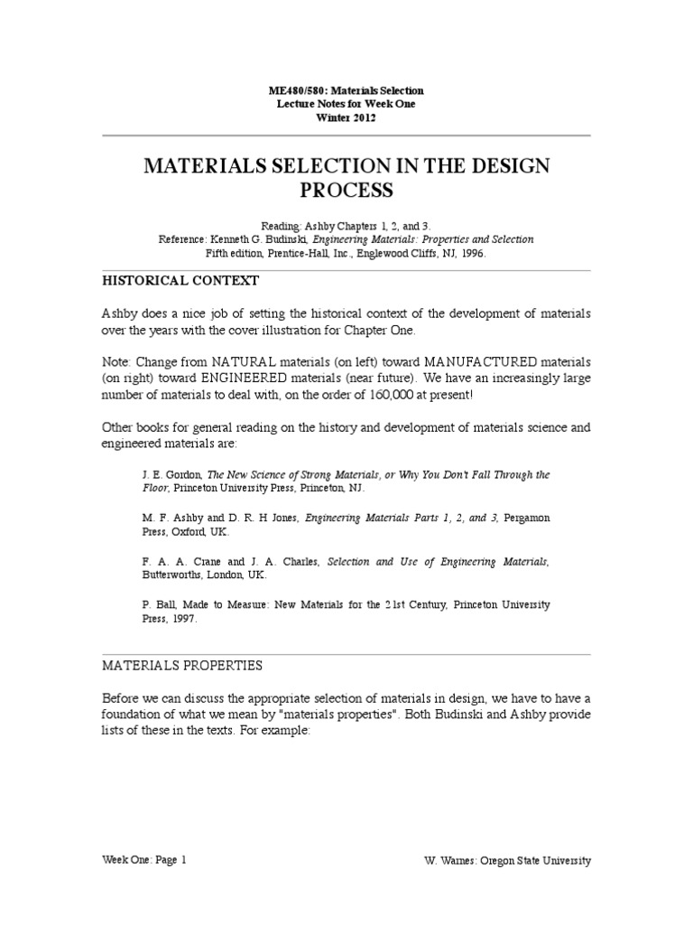 Material Selection Notes 2 | PDF | Bioceramic | Strength Of Materials