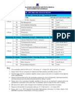 2015 DMIIAMII Exam Schedule