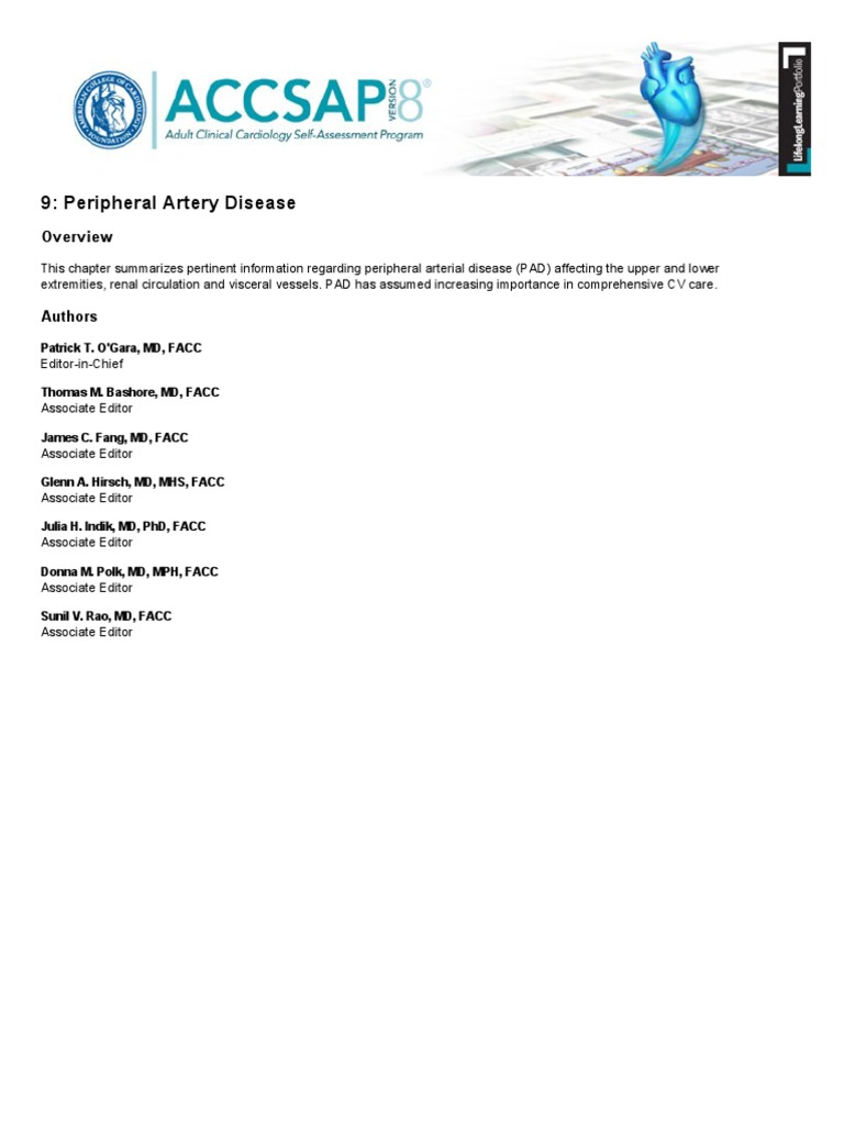 Understanding Peripheral Artery Disease | PDF