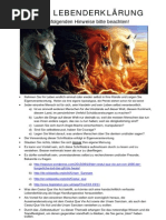 I - Mens Lebenderklärung