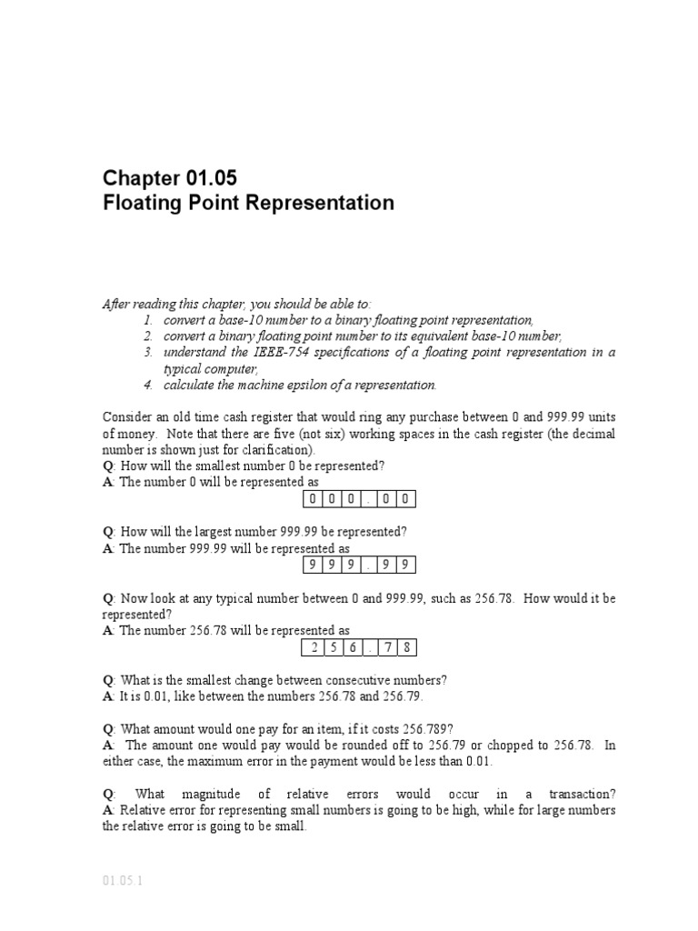 Floating Point | PDF | Teaching Methods & Materials | Computers