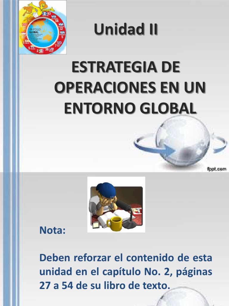 Estrategia de Operaciones en Un Entorno Global Business
