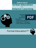 Formal Education & Distance Learning