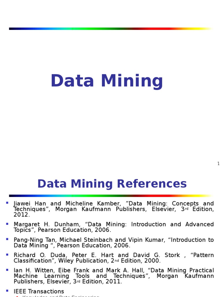 Introduction To Data Mining | PDF | Data Mining | Data Warehouse