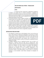 Derechos y Obligaciones Del Patrón