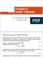 FONON II Model Debye
