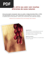 Receitas Sucos Refrescantes