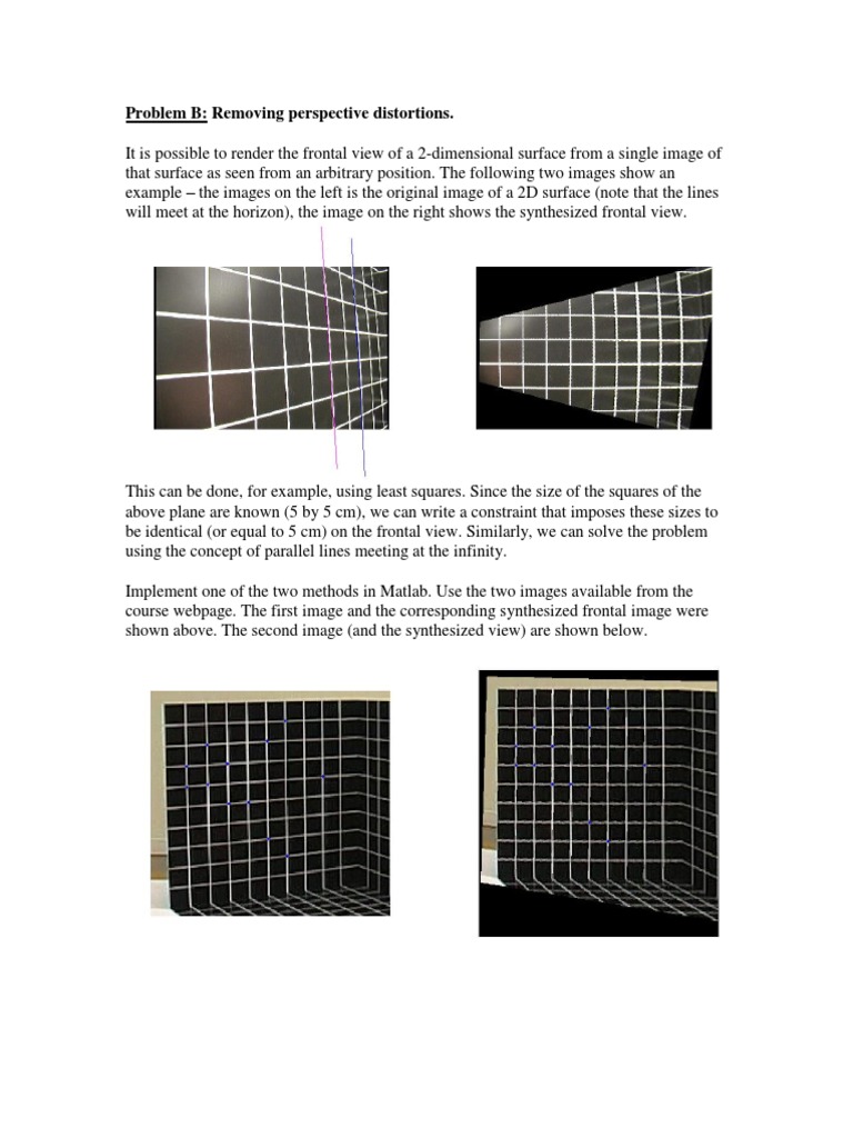 Removing Perspective Distortions in Images | PDF | Teaching Methods ...