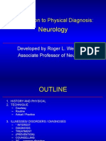 Introduction To Physical Diagnosis:: Neurology