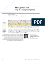 Strategic Management and Sustainability in Luxury Companies: The IWC Case