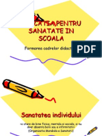 Educatia Pentru Sanatate in Scoala