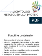 Fiziopatologia Metabolismului Proteic