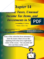 Income Taxes, Unusual Income Tax Items, and Investments in Stocks