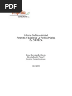Informe de Masculinidad DIPRECA