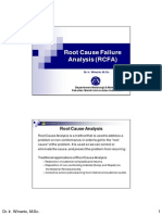 Root Cause Failure Analysis (RCFA)