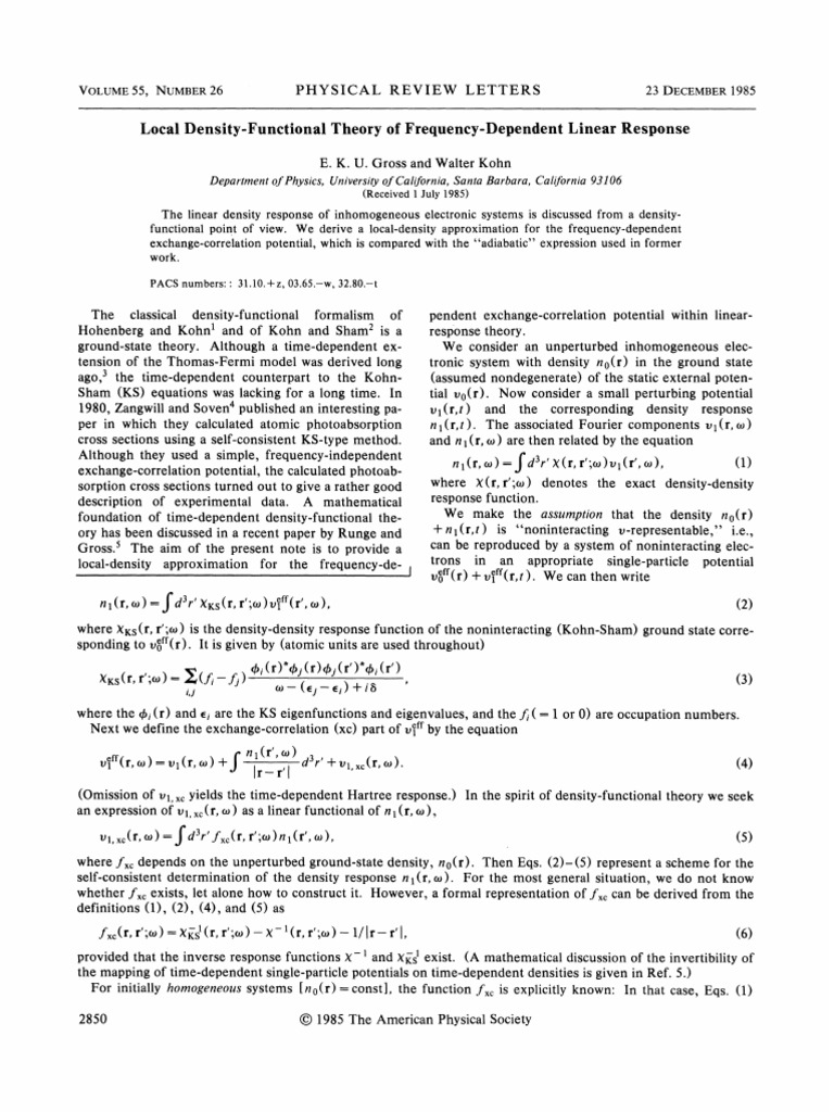 Local Density-Functional Theory Insights | PDF | Condensed Matter ...