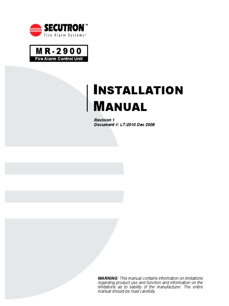 LT-2010 MR-2900 Installation Manual Rev.1 PDF | PDF | Relay | Amplifier