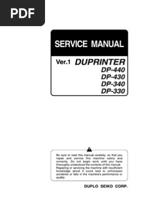 Duplo DP - 440 - 430 - 340 - 330 - Service | PDF | Mains 