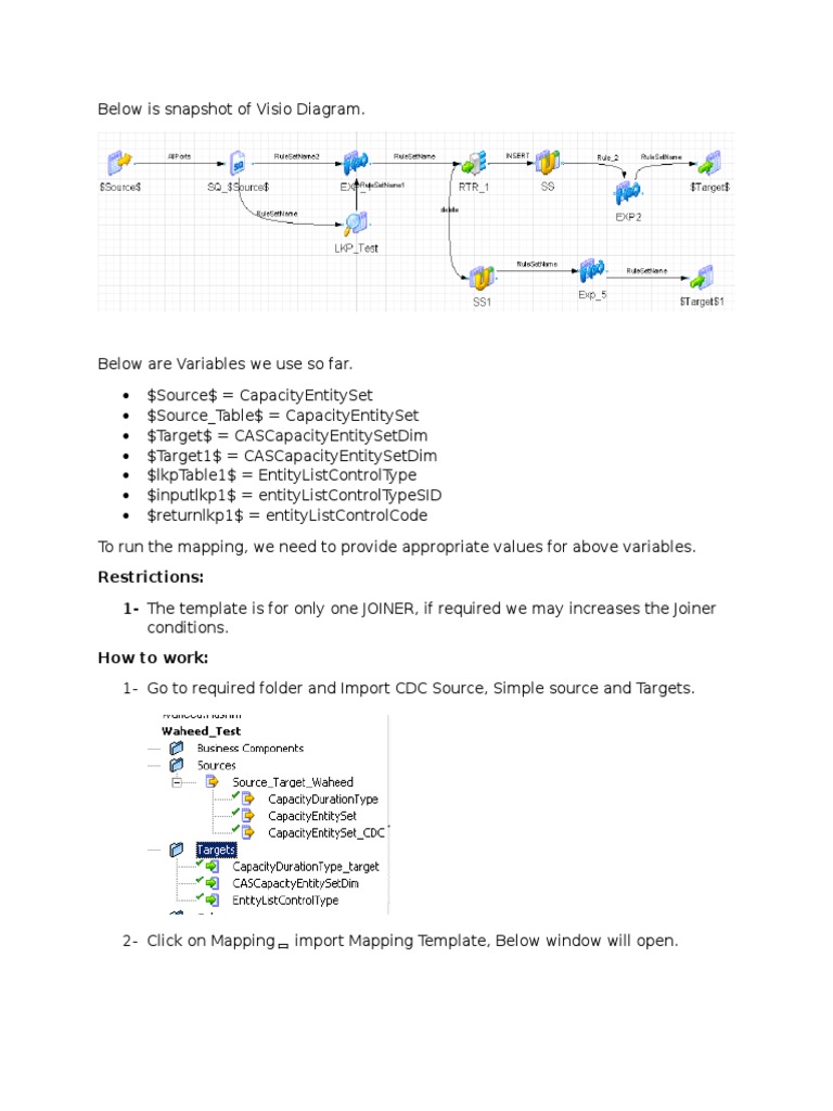 Visio Mapping Template Guide | PDF | System Software | Computing