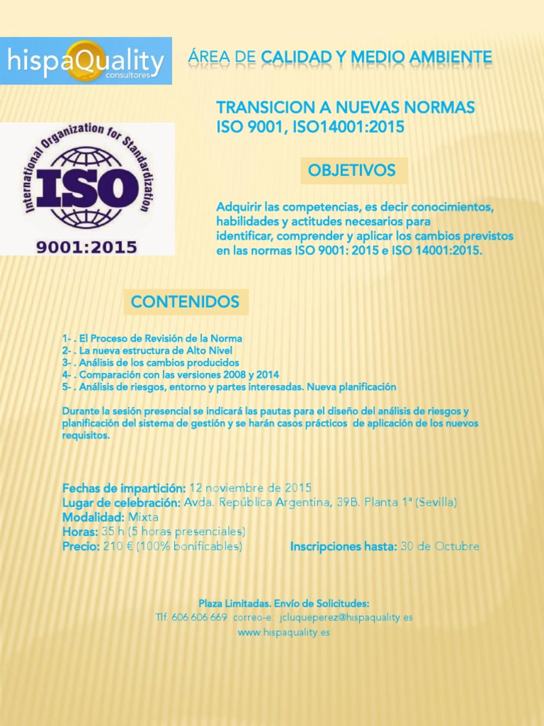 Curso ISO 90012015 ISO 140012015 PDF