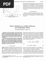 Plasma Simulation by Artificial Dielectrics and Parallel-Plate Media-Xy9